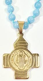 Aguamarine naturelle - Croix de San Benito et Crucifix de la