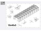 Veiling - Staalconstructie 10 x 40 mtr, Doe-het-zelf en Bouw, Nieuw