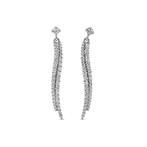 Oorbellen - 18 karaat Witgoud -  1.23ct. tw. Diamant, Handtassen en Accessoires, Nieuw