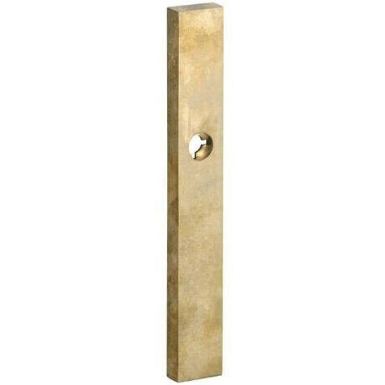 SKG3 rechthoekig smal schild blind buiten messing antiek, Bricolage & Construction, Serrurerie de bâtiment & Dispositif de fermeture