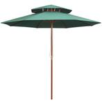 vidaXL Parasol de terrasse 270 x 270 cm Poteau en bois, Jardin & Terrasse, Verzenden, Neuf