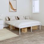 vidaXL Bedframe metaal wit 160x200 cm, Huis en Inrichting, Slaapkamer | Bedden, Verzenden, Nieuw