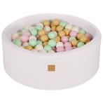 Ballenbak met 200 Roze/Muntgroen/Wit/Beige ballen, 90x30cm, Kinderen en Baby's, Verzenden, Nieuw