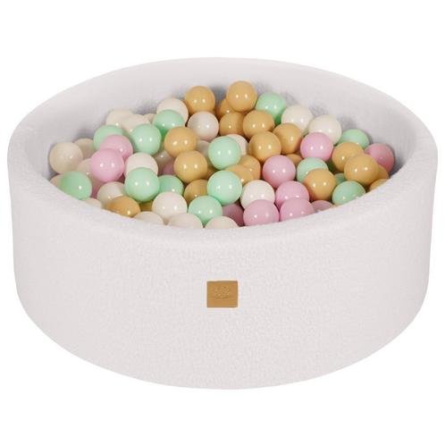 Ballenbak met 200 Roze/Muntgroen/Wit/Beige ballen, 90x30cm, Kinderen en Baby's, Speelgoed | Overig, Verzenden