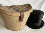 Antieke Hoedentas met zwarte Buishoed - Hoedenstandaard - ca, Antiek en Kunst