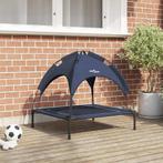 vidaXL Verhoogd Hondenbed Marineblauw Stof, Metaal 71 x 64 x, Dieren en Toebehoren, Verzenden, Nieuw