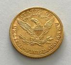 Verenigde Staten. 5 Dollars 1882 - Liberty Head, Postzegels en Munten