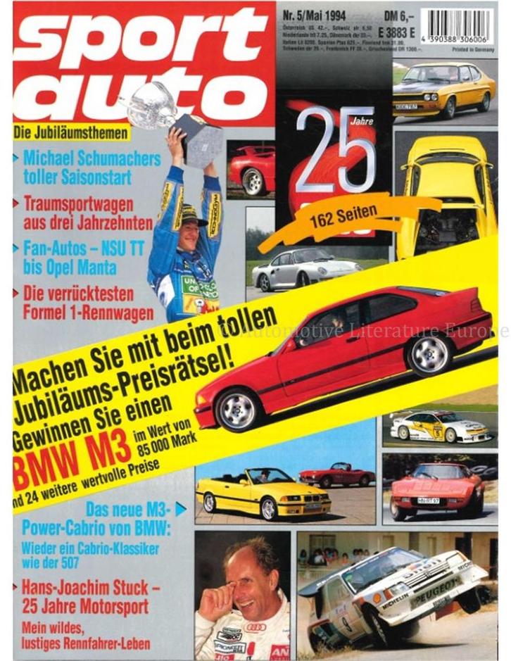 1994 SPORT AUTO MAGAZINE 05 DUITS, Boeken, Auto's | Folders en Tijdschriften