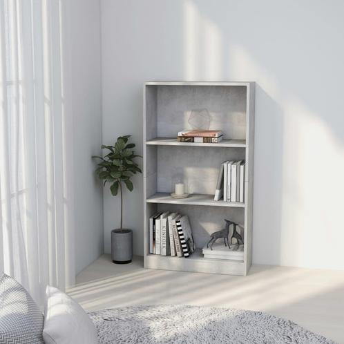 vidaXL Boekenkast met 3 schappen 60x24x109 cm bewerkt hout, Huis en Inrichting, Kasten | Boekenkasten, Nieuw, Verzenden