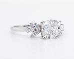 Zonder Minimumprijs - Ring Platina - 1.50ct. tw. Diamant, Handtassen en Accessoires, Ringen, Nieuw