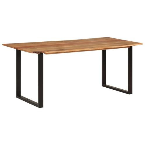 vidaXL Eettafel 180x90x76 cm massief acaciahout, Huis en Inrichting, Tafels | Eettafels, Nieuw, Verzenden