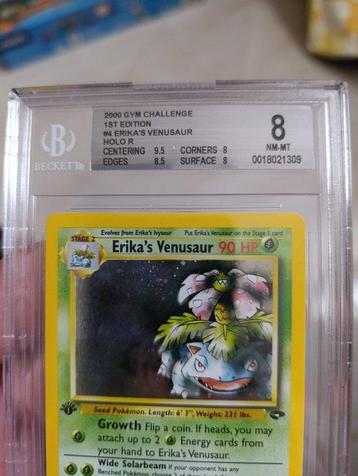 1 Graded card - Beckett 8 beschikbaar voor biedingen