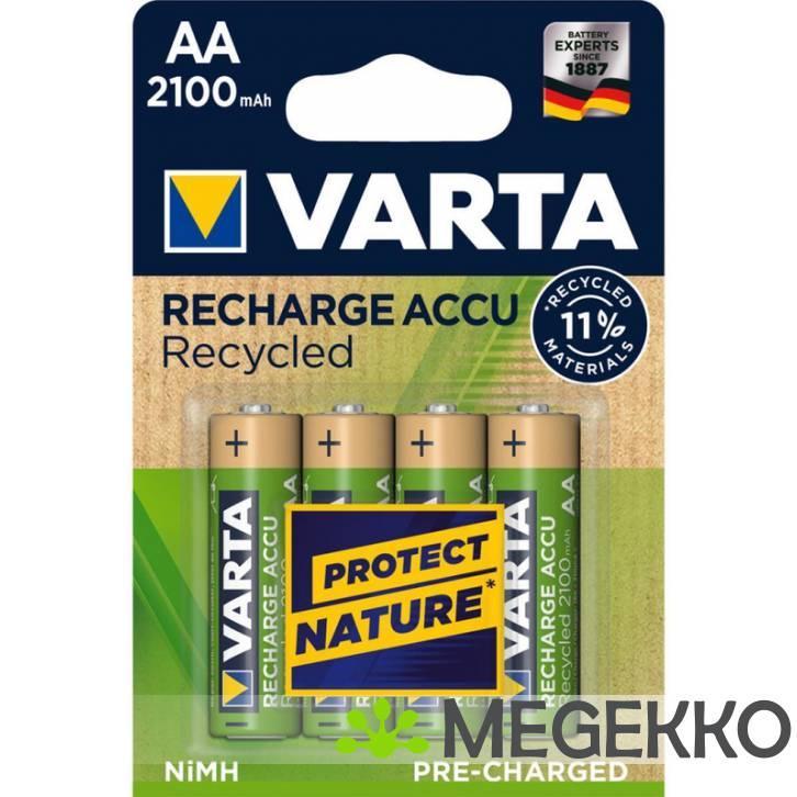 1x4 Varta RECHARGE ACCU Recycled 2100 mAH AA Mignon NiMH, Informatique & Logiciels, Accumulateurs & Batteries, Envoi