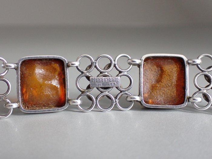 Zilver - Armband - Adolf Regelmann-Amber, Antiek en Kunst, Kunst | Designobjecten