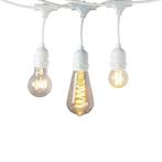 Feestverlichting prikkabel wit 10x E27 Fitting 6 Meter Losse, Tuin en Terras, Verzenden, Nieuw, Overige materialen, Netvoeding