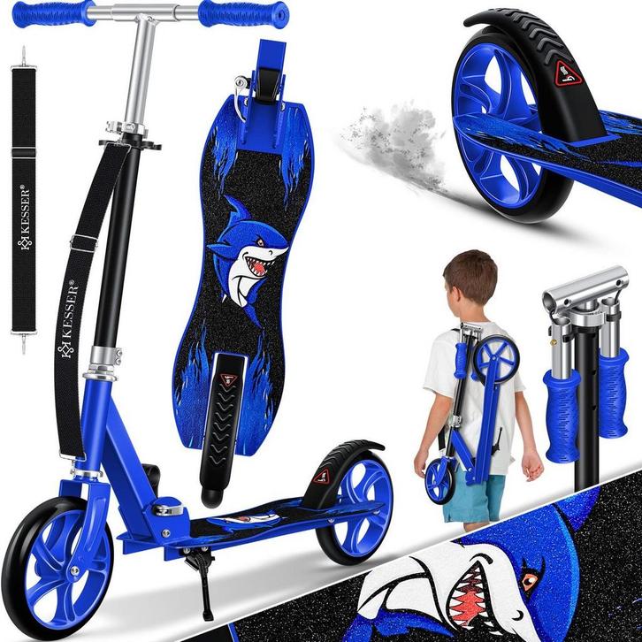 Kinderstep - Verstelbaar - Vouwbaar - Blauw - KESSER®, Fietsen en Brommers, Steps, Nieuw, Verzenden