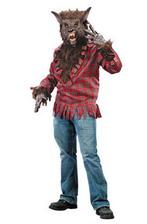 Kostuum Weerwolf Boze Wolf Pak Halloween Wolvenpak Masker Ro, Ophalen of Verzenden