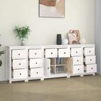 vidaXL Buffet Blanc 230x35x80 cm Bois massif de pin, Verzenden, Neuf