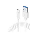 Olesit Type-C USB C 3 Meter Fast Charge 2.4A - Oplaadkabel -, Télécoms, Téléphonie mobile | Chargeurs pour téléphone, Verzenden