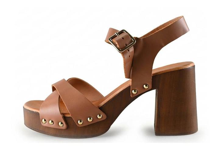 River Woods Sandalen in maat 41 Cognac, Kleding | Dames, Schoenen, Overige kleuren, Zo goed als nieuw, Sandalen of Muiltjes, Verzenden