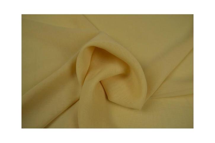 15 meter chiffon stof - beige, Hobby en Vrije tijd, Stoffen en Lappen, 120 cm of meer, 200 cm of meer, Beige, Nieuw, Polyester