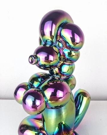 Figurine - Balloon Dog Rainbow - Jeff Koons Style -