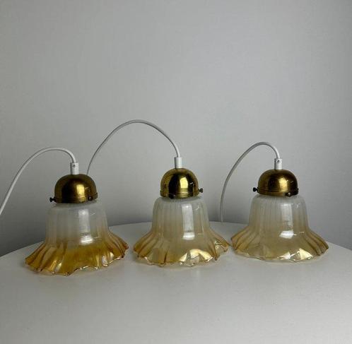 Plafondlamp (3) - Glas, Antiek en Kunst, Curiosa en Brocante