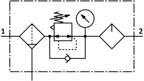Festo Unité De Conditionnement G1/4 0.3-7bar 1400l/min, Doe-het-zelf en Bouw, Ventilatie en Afzuiging, Verzenden