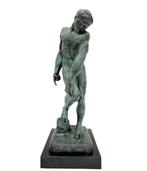 Sculpture, Adam , after Rodin - 30 cm - Bronze