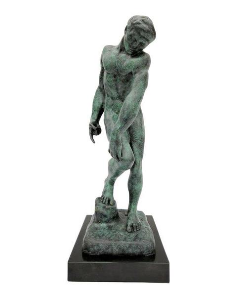 Sculpture, Adam , after Rodin - 30 cm - Bronze, Antiek en Kunst, Antiek | Keramiek en Aardewerk