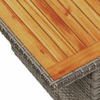 vidaXL 7-delige Loungeset met kussens poly rattan acacia, Tuin en Terras, Tuinsets en Loungesets, Verzenden, Nieuw, Loungeset