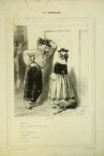 Gavarni ; Daumier ; Traviès e.a. - Albums de lithographies, Antiek en Kunst