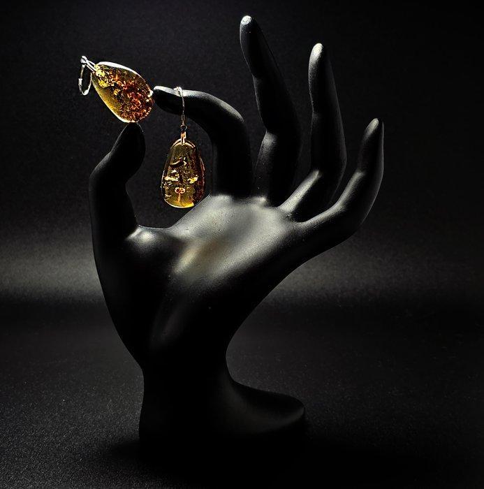 Baltic Amber Druppeloorbellen – Warm gouden helderheid met, Handtassen en Accessoires, Antieke sieraden