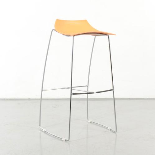 Marco Maran Hoop design barkruk, oranje, ringpoot, Huis en Inrichting, Stoelen, Gebruikt, Ophalen of Verzenden
