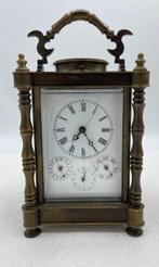 Pendulette de voyage - Antique Bronze, Émail, Verre -, Antiek en Kunst, Antiek | Klokken