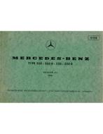 1970 MERCEDES BENZ 200 | 200 D | 220 | 220 D ONDERDELEN
