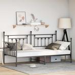 vidaXL Ligbed Frame Zwart 100x190 cm Staal, Verzenden, Nieuw
