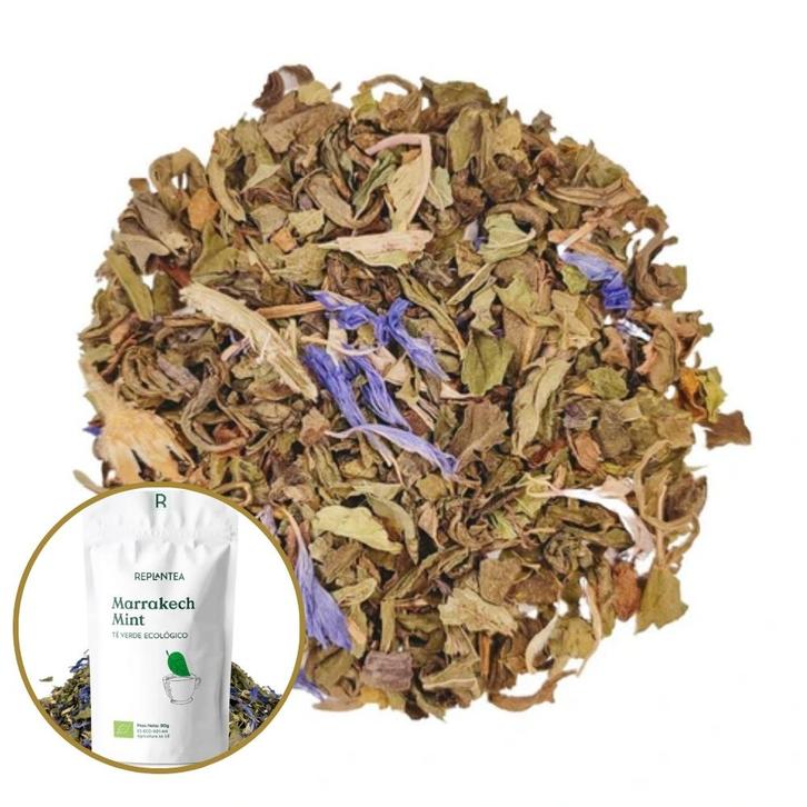 BIO-Kruidenthee MARRAKESH MINT GREEN TEA - 100 g, Sports & Fitness, Produits de santé, Wellness & Bien-être, Enlèvement ou Envoi