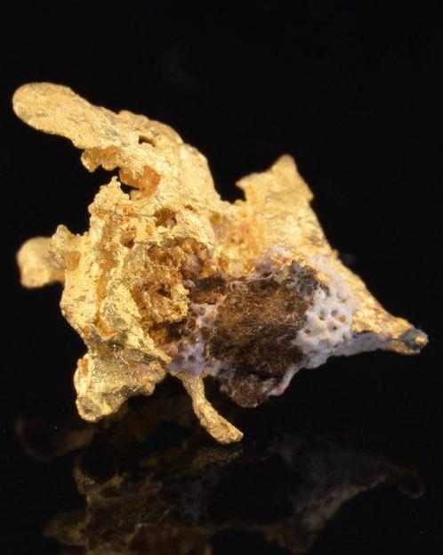 pépite dor cristallisée - Australie 0,55 g Pépite - Hauteur, Verzamelen, Mineralen en Fossielen