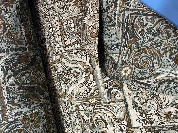 Katoenen jacquardweefsel: Barokke verweving en abstracte, Antiek en Kunst, Antiek | Tapijten, Tafelkleden en Textiel