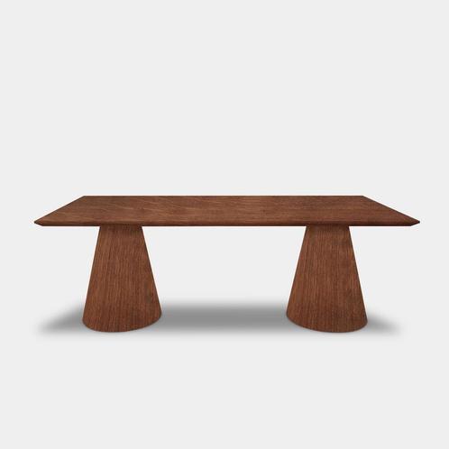 Tafel Rechthoekig Eikenhout - Kegelpoot - Toscane 102, Huis en Inrichting, Tafels | Eettafels