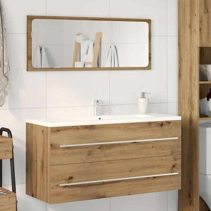 vidaXL Badkamer wastafelkast Artisan Oak 100x38,5x48 cm, Huis en Inrichting, Badkamer | Badkamermeubels, Nieuw, Verzenden