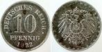 Duitsland 10 Pfennig 1922 ohne Muenzzeichen, vorzueglich+..., Postzegels en Munten, Verzenden