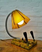 Lamp - Marmerlook - Met pennenhouders en bakje - Bakeliet,