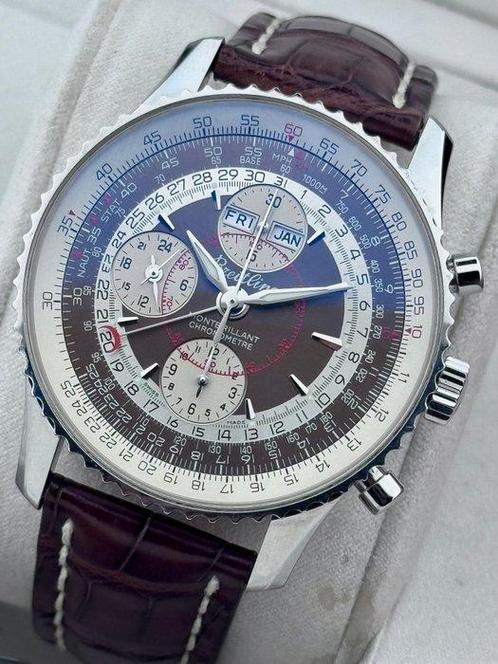 Breitling - Montbrillant Datora Triple Date - Zonder, Handtassen en Accessoires, Horloges | Heren