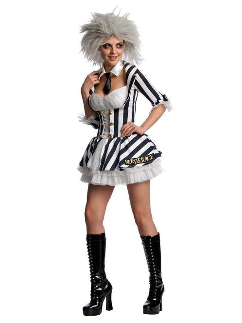 Beetlejuice Kostuum Dames, Hobby en Vrije tijd, Feestartikelen, Nieuw, Verzenden