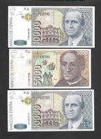 Spanje. - 1 x 5000 and 2 x 10 000 Pesetas - 1992  (Zonder