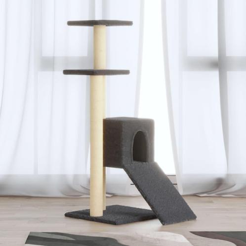 vidaXL Arbre Ã  chat avec griffoirs en sisal Gris foncÃ©, Dieren en Toebehoren, Katten-accessoires, Verzenden