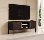 Meubella | TV-Meubel zwart 120x40x50 cm | TV Kast 2 deuren, Huis en Inrichting, Kasten |Televisiemeubels, Overige materialen, 100 tot 150 cm