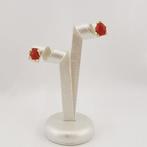 Koraal - Zilver - Oorbellen - Italiaans ambacht